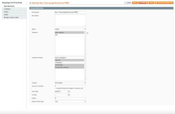 Buy X get Y free shopping cart rule., Magento