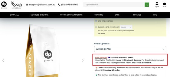 scarcity in ecommerce example 3