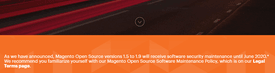 Magento 1 EOL sunset