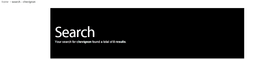 Myer search results page - no search term found