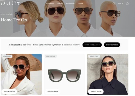 igure 3: Home try-on as a try-first variant (real experience before commitment)